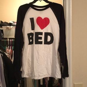 Jac Vanek “I LOVE BED” baseball tee